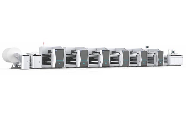 KSJH-2S-B unit type flexo printing machine with automatic color registration