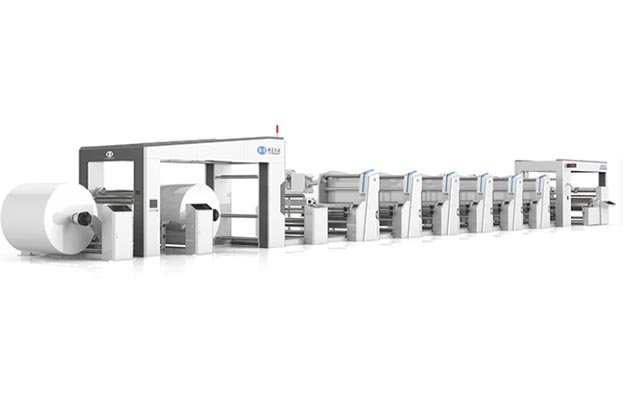 KSJP-S-B unit type flexo printing machine with automatic color registration